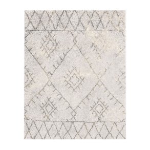 TEPPI WOOBTNY0230 gulvtppe m. mnster, rektangulr - creme/multifarvet bomuld/chenille (160x230)