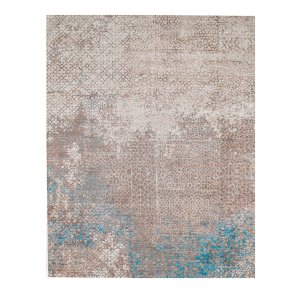 TEPPI WOOBTNY0249 gulvtppe m. mnster, rektangulr - brun/multifarvet bomuld/chenille (160x230)