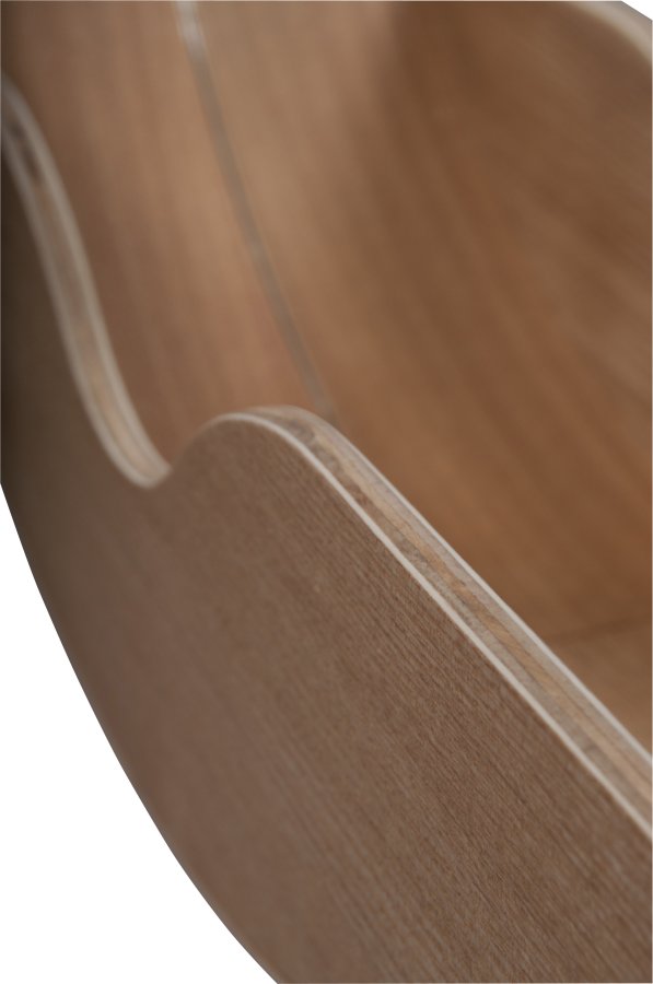 ZUIVER vgspejl, rund - spejlglas og brun egefinér (40)