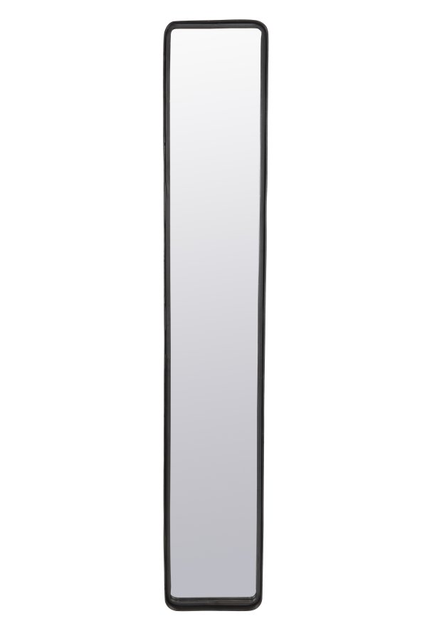 DUTCHBONE Blackbeam vgspejl, rektangulr - spejlglas og sort strygejern (120x20)