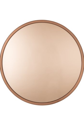 ZUIVER Bandit vgspejl, rund - spejlglas og kobber stl (60)