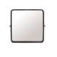 DUTCHBONE Poke vgspejl M, kvadratisk - spejlglas og sort strygejern (41x41)