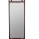 DUTCHBONE Riva gulvspejl, rektangulr - spejlglas og brun bgetr (180x60)