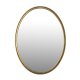 WHITE LABEL LIVING Matz M vgspejl, oval - spejlglas og antik messing jern (80x60)