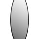 WHITE LABEL LIVING Matz L vgspejl, oval - spejlglas og sort jern (160x60)