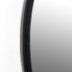 WHITE LABEL LIVING Matz L vgspejl, oval - spejlglas og sort jern (160x60)