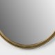 WHITE LABEL LIVING Matz L vgspejl, oval - spejlglas og antik messing jern (160x60)