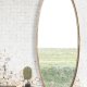 WHITE LABEL LIVING Matz L vgspejl, oval - spejlglas og antik messing jern (160x60)