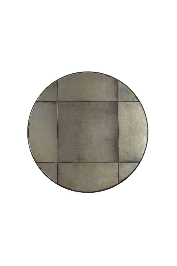 DUTCHBONE Mado vgspejl M, rund - spejlglas og gr tr (60)