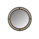 WHITE LABEL LIVING Aida vgspejl, rund - spejlglas, rattan og sort jern (76)