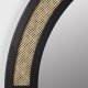 WHITE LABEL LIVING Aida vgspejl, rund - spejlglas, rattan og sort jern (76)