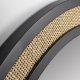 WHITE LABEL LIVING Aida vgspejl, rund - spejlglas, rattan og sort jern (76)