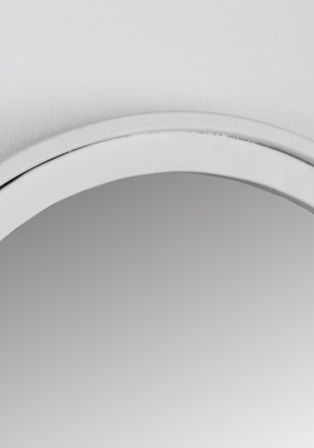 WHITE LABEL LIVING Miya L vgspejl, oval - spejlglas og hvid jern (160x60)