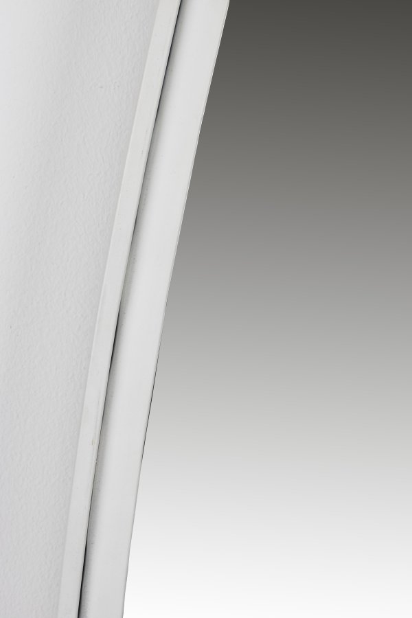 WHITE LABEL LIVING Miya L vgspejl, oval - spejlglas og hvid jern (160x60)