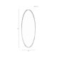 WHITE LABEL LIVING Miya L vgspejl, oval - spejlglas og hvid jern (160x60)