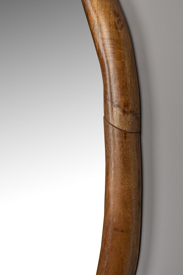 DUTCHBONE Ashley vgspejl, organisk - spejlglas og valnddefarvet mangotr (100x73)