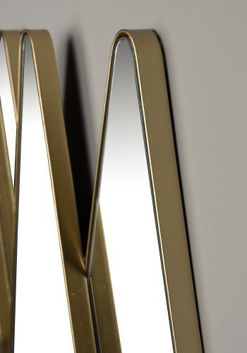 DUTCHBONE Kyoko vgspejl, diamantformet - spejlglas og messing strygejern (70x77)