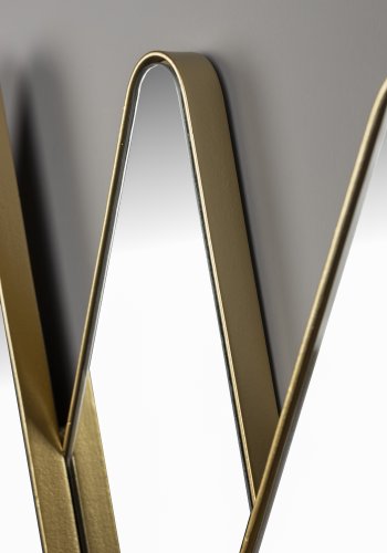 DUTCHBONE Kyoko vgspejl, diamantformet - spejlglas og messing strygejern (70x77)