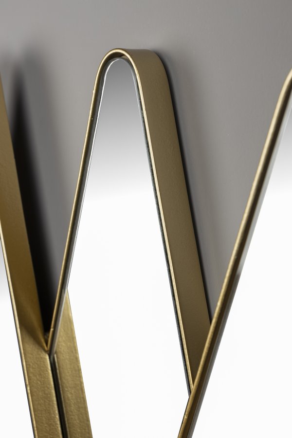 DUTCHBONE Kyoko vgspejl, diamantformet - spejlglas og messing strygejern (70x77)