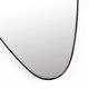 WHITE LABEL LIVING Juna vgspejl, asymmetrisk - spejlglas og sort metal (80x45)