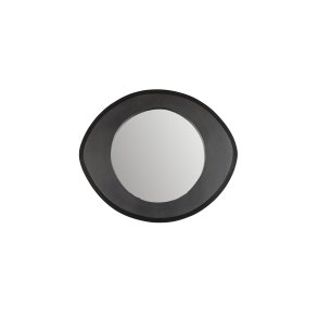 DUTCHBONE Aren vgspejl S, organisk - spejlglas og sort mangotr (55x47)