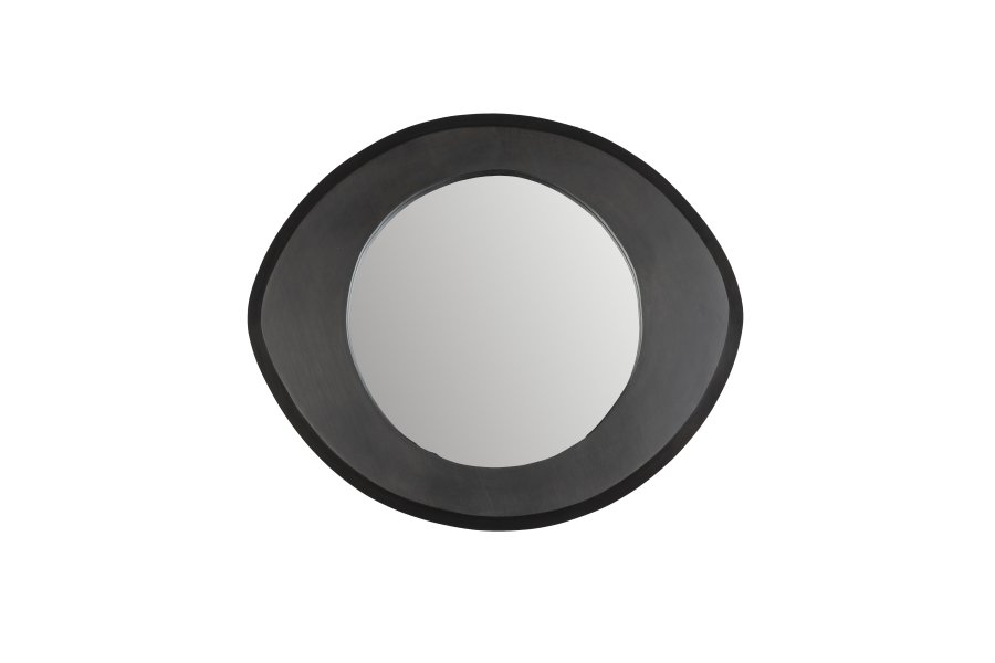 DUTCHBONE Aren vgspejl S, organisk - spejlglas og sort mangotr (55x47)