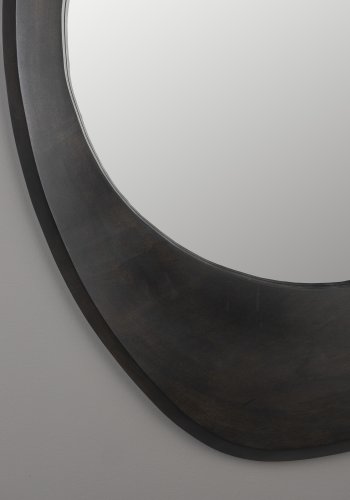 DUTCHBONE Aren vgspejl M, organisk - spejlglas og sort mangotr (71x59)