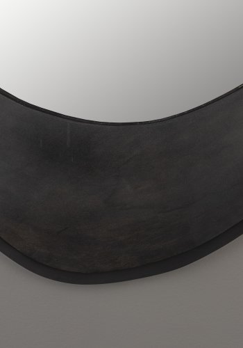 DUTCHBONE Aren vgspejl M, organisk - spejlglas og sort mangotr (71x59)