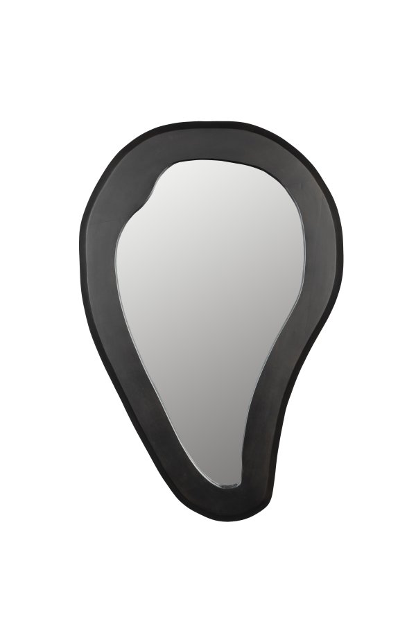 DUTCHBONE Aren vgspejl L, organisk - spejlglas og sort mangotr (92x61)