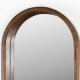 WHITE LABEL LIVING Nyko vgspejl, oval - spejlglas og brun gummitr (120x24)