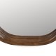 WHITE LABEL LIVING Nyko L vgspejl, oval - spejlglas og brun gummitr (120x40)