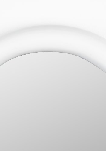 ZUIVER Looks S vgspejl, organisk - spejlglas og offwhite mangotr (67x49)