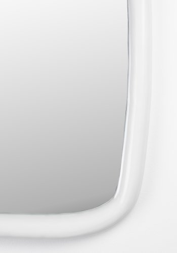 ZUIVER Looks M vgspejl, organisk - spejlglas og offwhite mangotr (73x55)