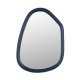 ZUIVER Looks S vgspejl, organisk - spejlglas og navy bl mangotr (67x49)