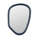 ZUIVER Looks S vgspejl, organisk - spejlglas og navy bl mangotr (67x49)