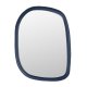 ZUIVER Looks M vgspejl, organisk - spejlglas og navy bl mangotr (70x55)