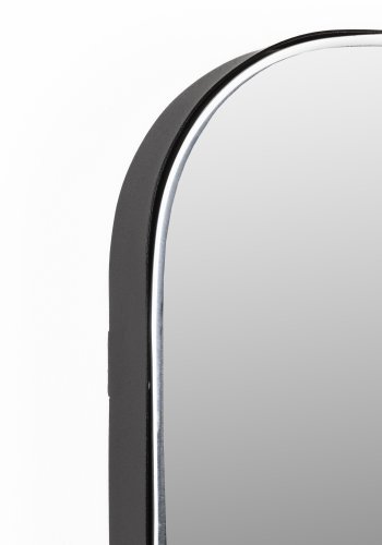 ZUIVER Glamour vgspejl, rektangulr - spejlglas og mrkebrun metal (45x70)