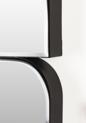 ZUIVER Glamour vgspejl, rektangulr - spejlglas og mrkebrun metal (45x70)