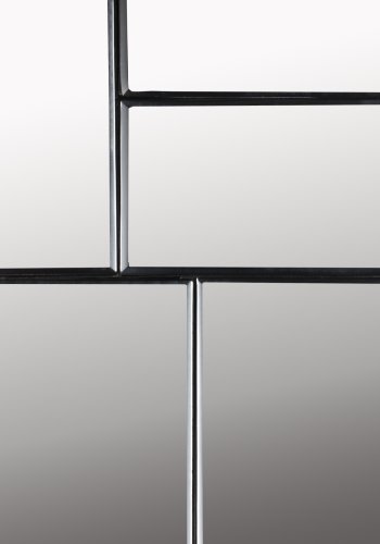 ZUIVER Glamour vgspejl, rektangulr - spejlglas og mrkebrun metal (45x70)