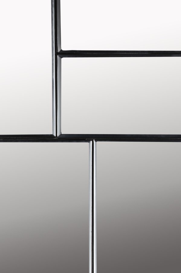 ZUIVER Glamour vgspejl, rektangulr - spejlglas og mrkebrun metal (45x70)