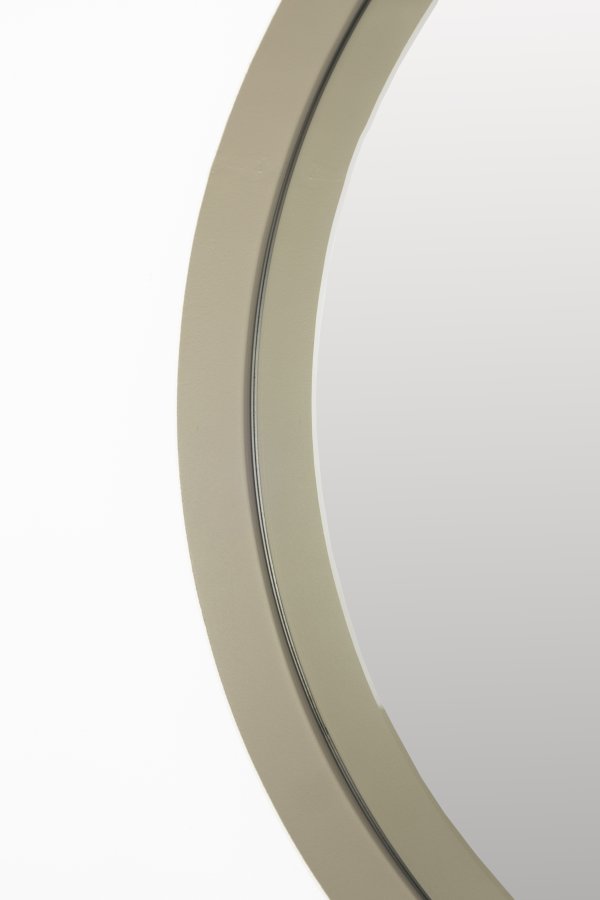 ZUIVER Bubbles vgspejl, rund - spejlglas og beige jern (50)