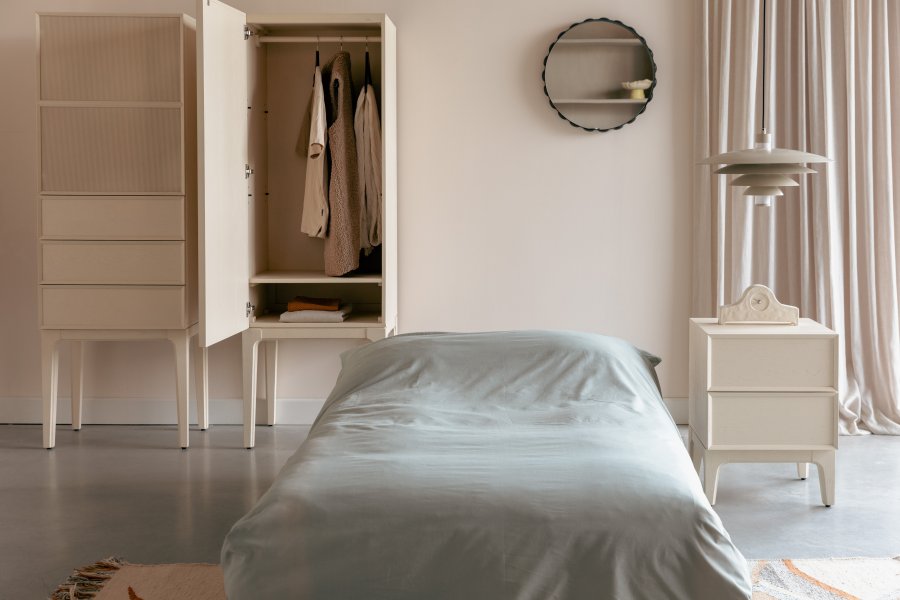 ZUIVER Bubbles vgspejl, rund - spejlglas og mrkebrun jern (50)