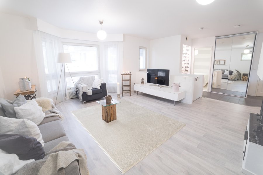 TEPPI Lima gulvtppe m. mnster, rektangulr - creme polyester (160x230)