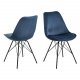 ACT NORDIC Eris spisebordsstol - marinebl stof og sort metal