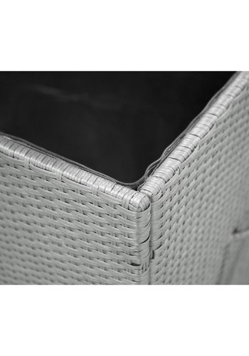 VENTURE DESIGN rektangulr Amazon udendrs hyndeboks - sort rattan og stl