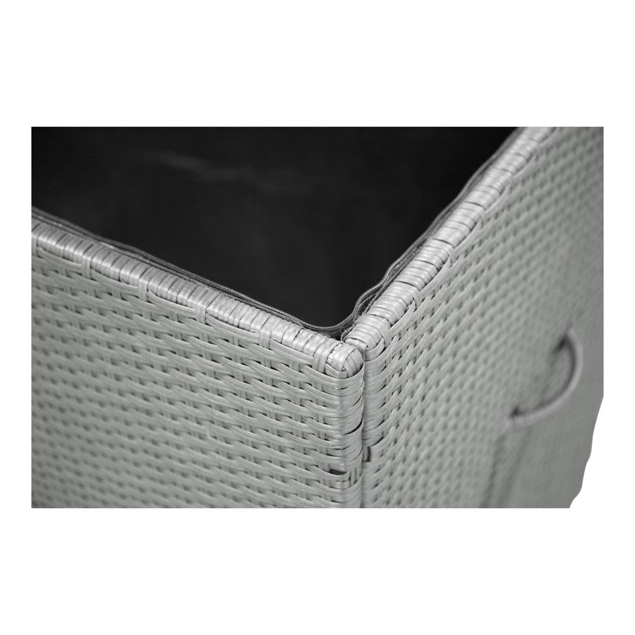 VENTURE DESIGN rektangulr Amazon udendrs hyndeboks - sort rattan og stl