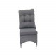 VENTURE DESIGN Washington Flexi hjrne havesofa med gr hynder og glasbord - gr aluminium