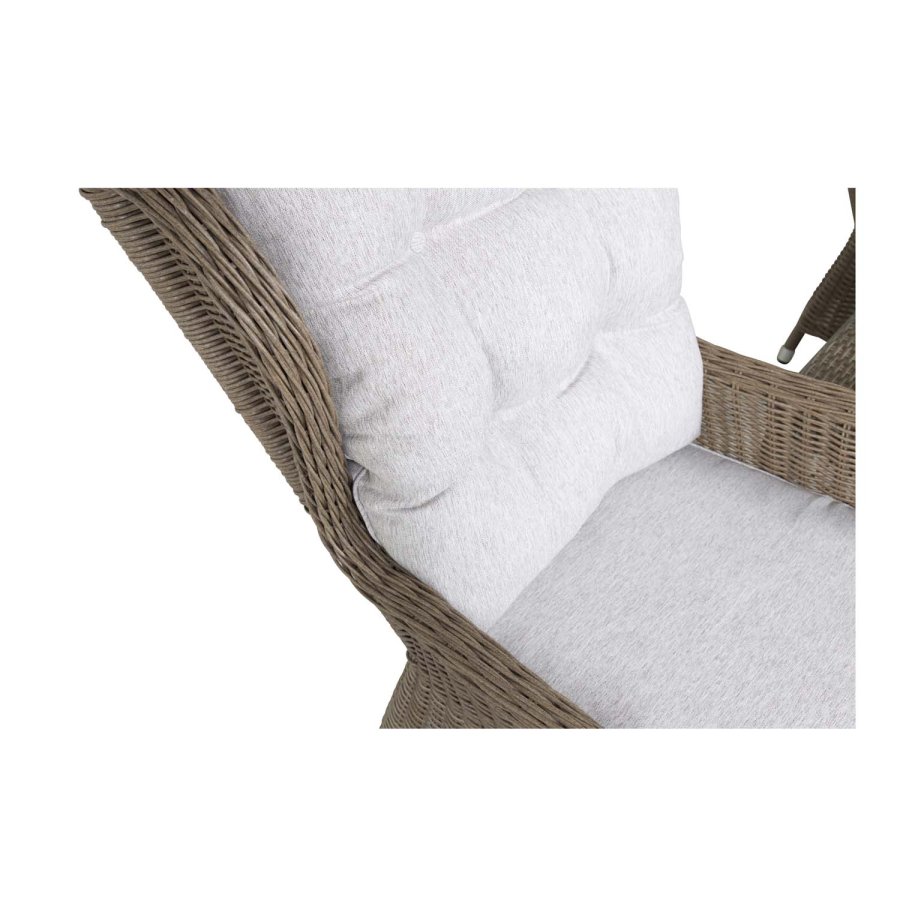 VENTURE DESIGN Washington lounge havest m. natur hynder og glasbord - natur rattan