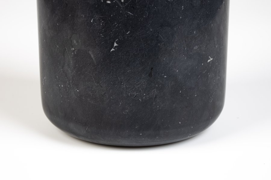 ZUIVER Fajen vase, rund - sort marmor