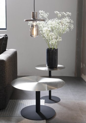 ZUIVER Fajen vase, rund - sort marmor